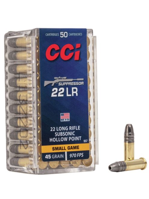 .22 LR CCI Subsonic Supressor 45 gr/2.9 g