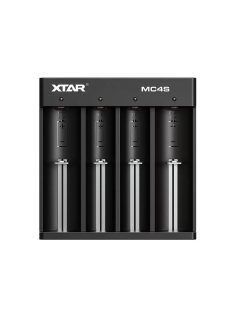   XTAR MC4S intelligens univerzális négy öblös akkumulátor töltő